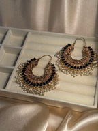 Mahrani earrings- black