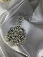 Kundan set Silver ( bindiya and Jhumky)