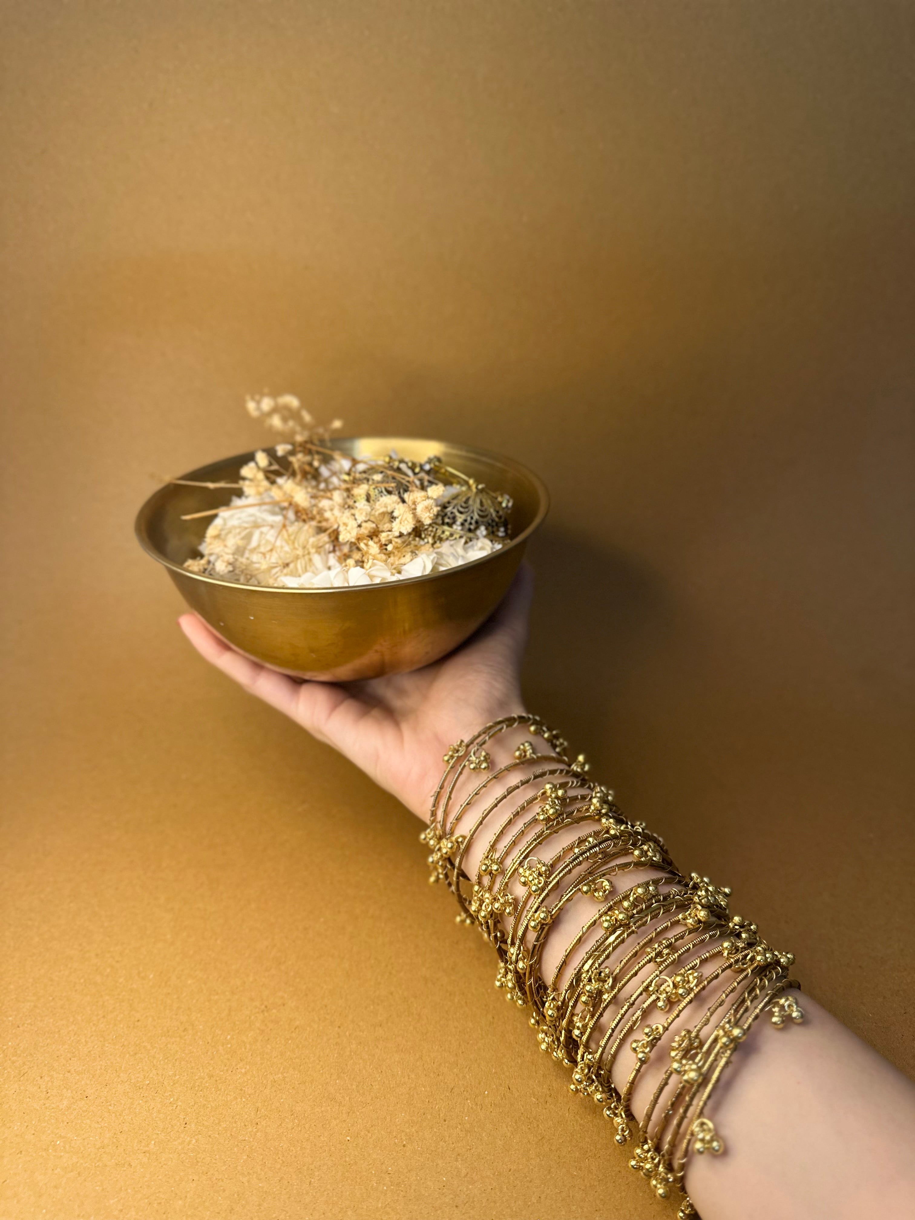 Ghungroo Gold bangles bundle