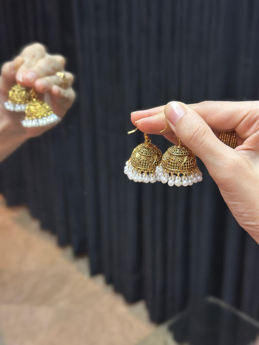 Moti jhumki gold - eid collection