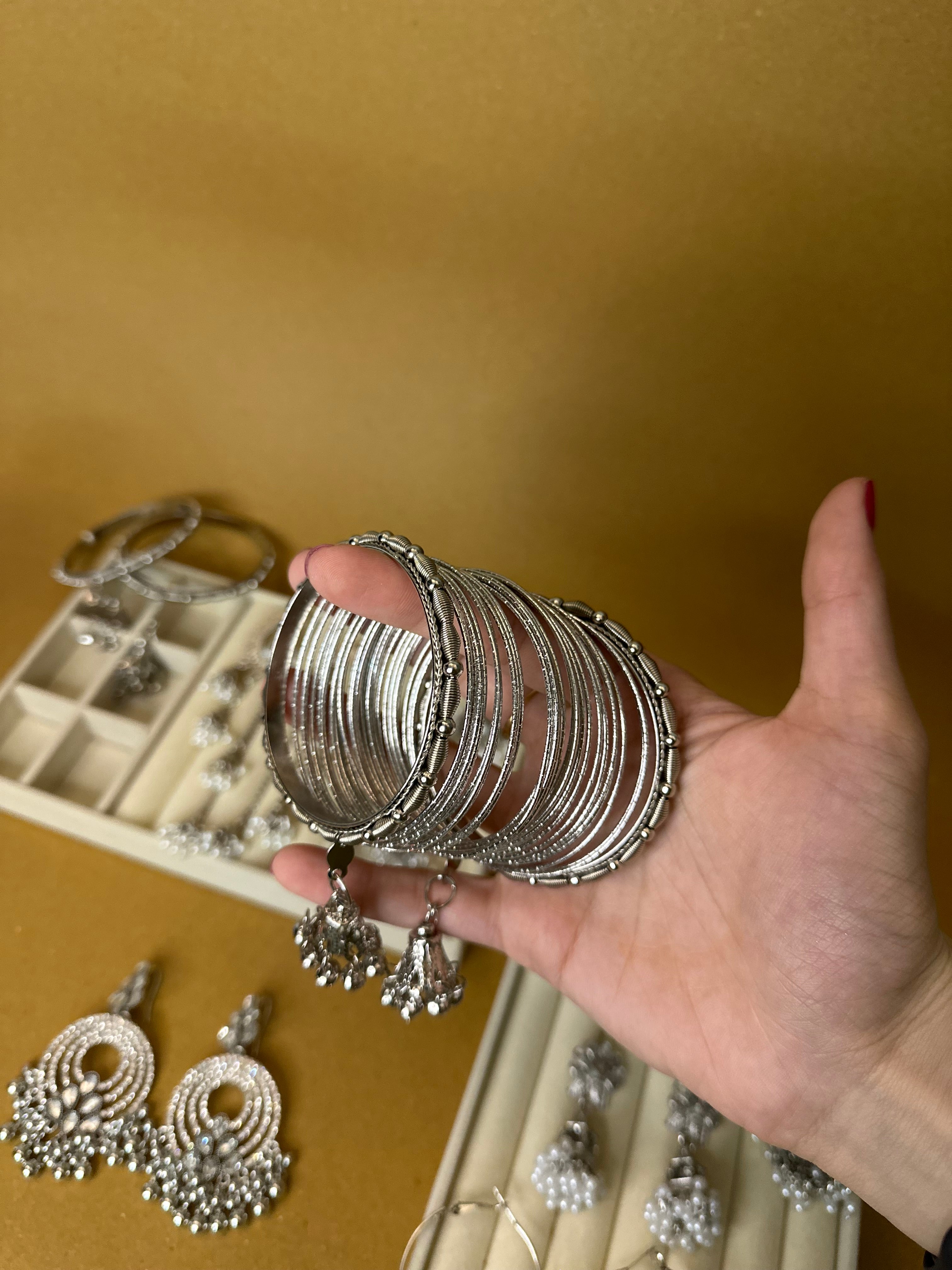 Silver ghungroo bundle with 30 pcs viral