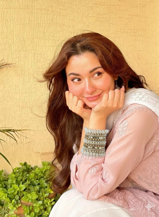 Moti Rani bangle set white