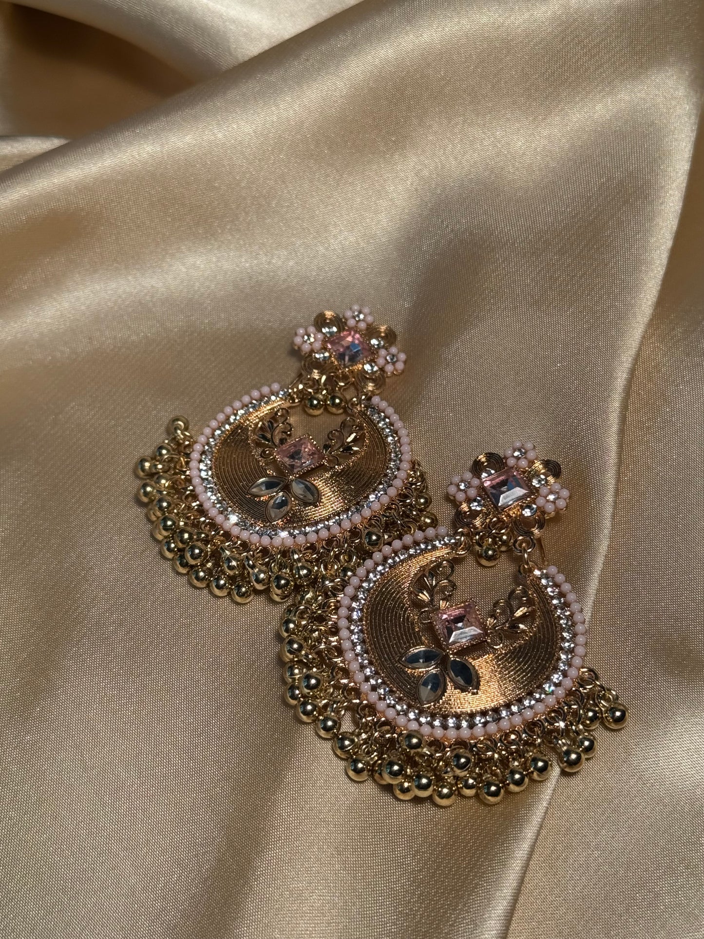 Mahjabeen earrings-pink