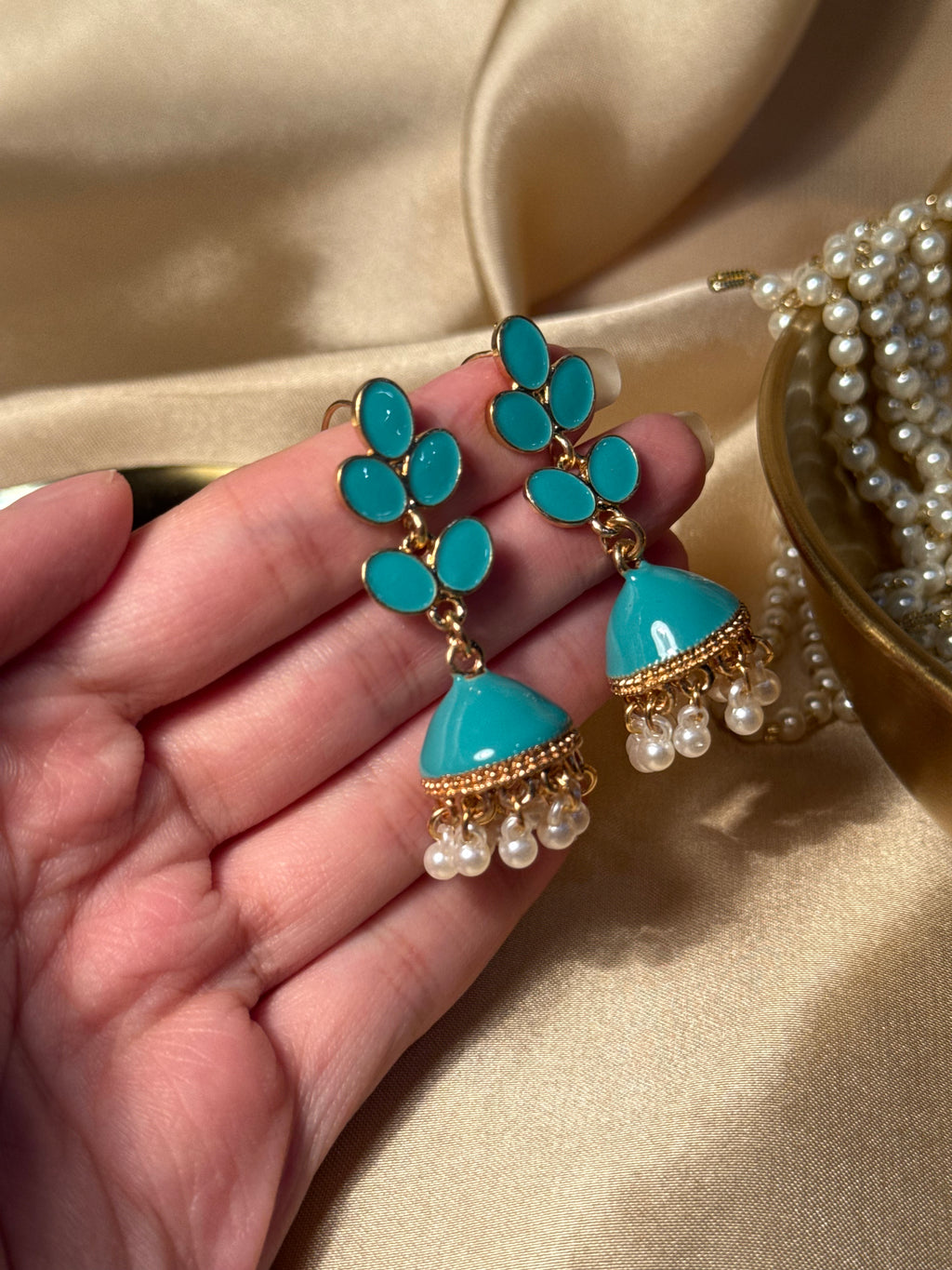 Booti Jhumki - turquoise