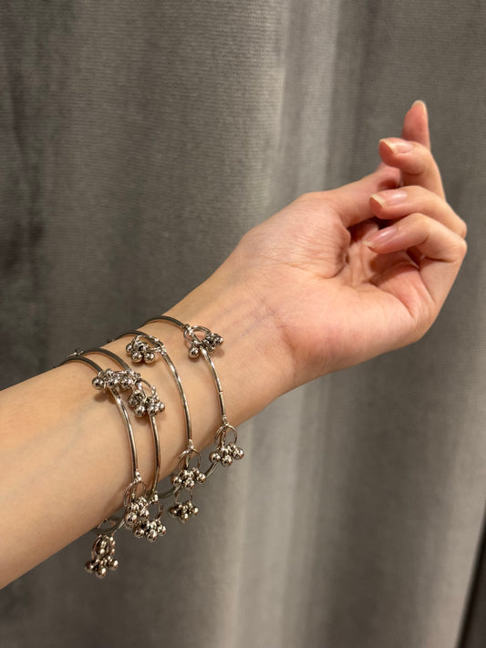 Silver Kashmiri Ghungroo Bangles- eid collection
