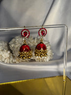 droplet bedazzled Rang-e-desi maroon