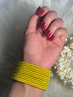 thread bangles yellow