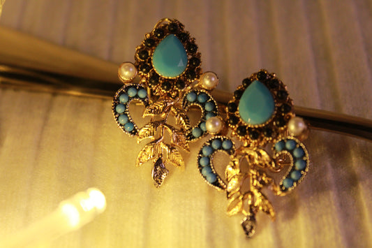 EFS-05  Gold Plated Crowns- Firoze Black Pearl