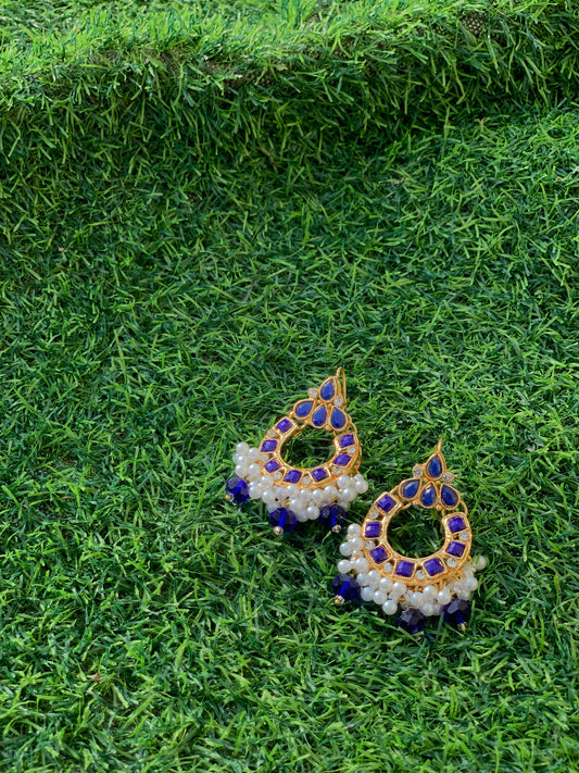 Zeba Kundan - blue.