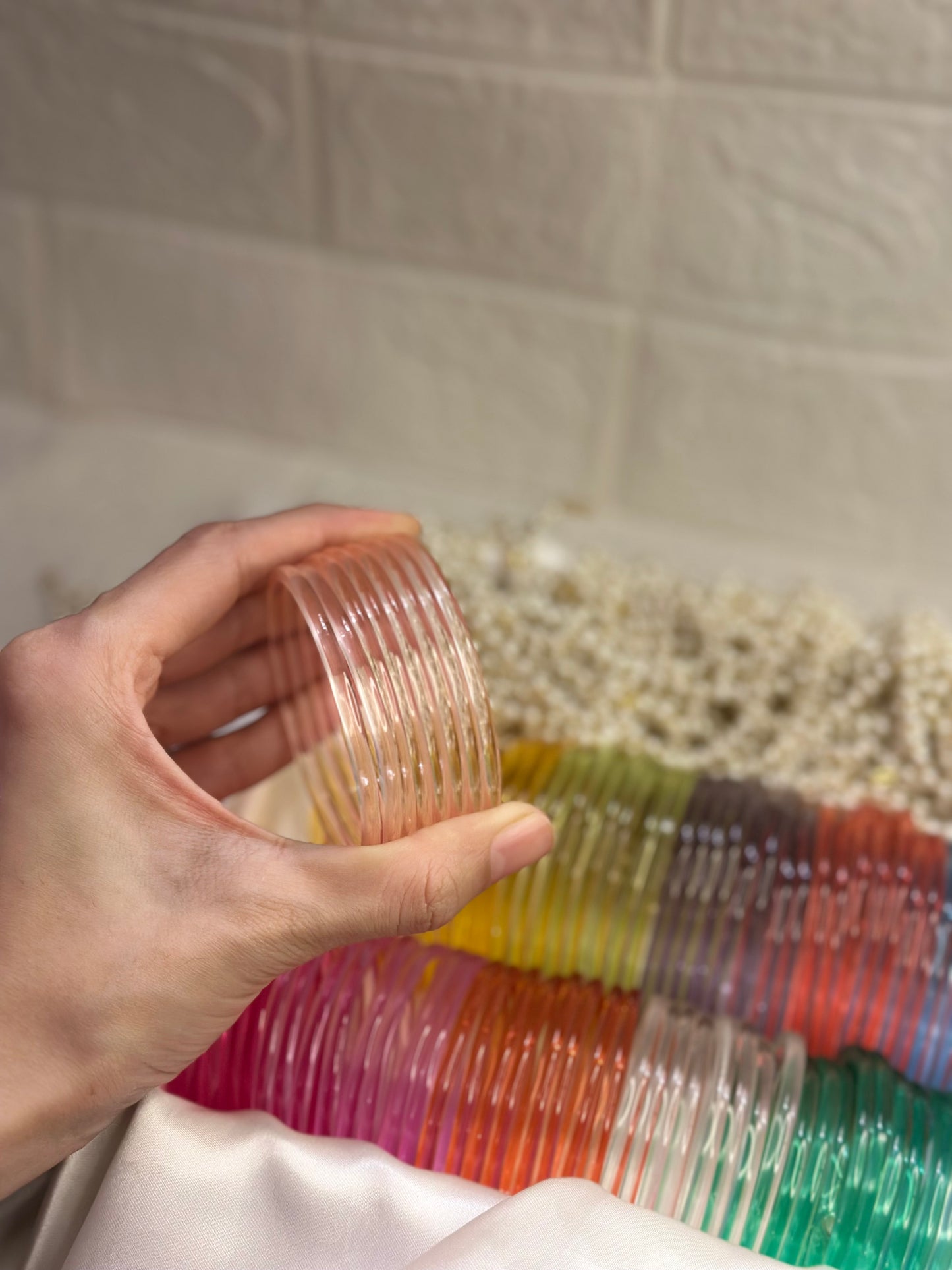 Viral Jelly bangles - Powder Pink