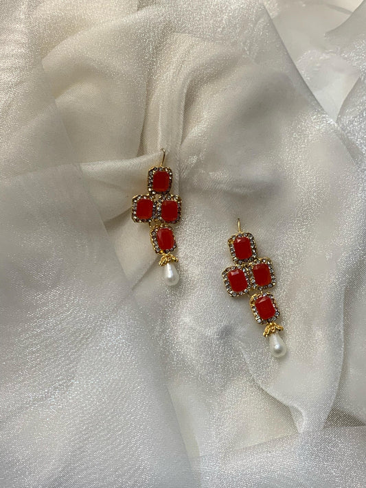 EFS- 72 Red Earrings