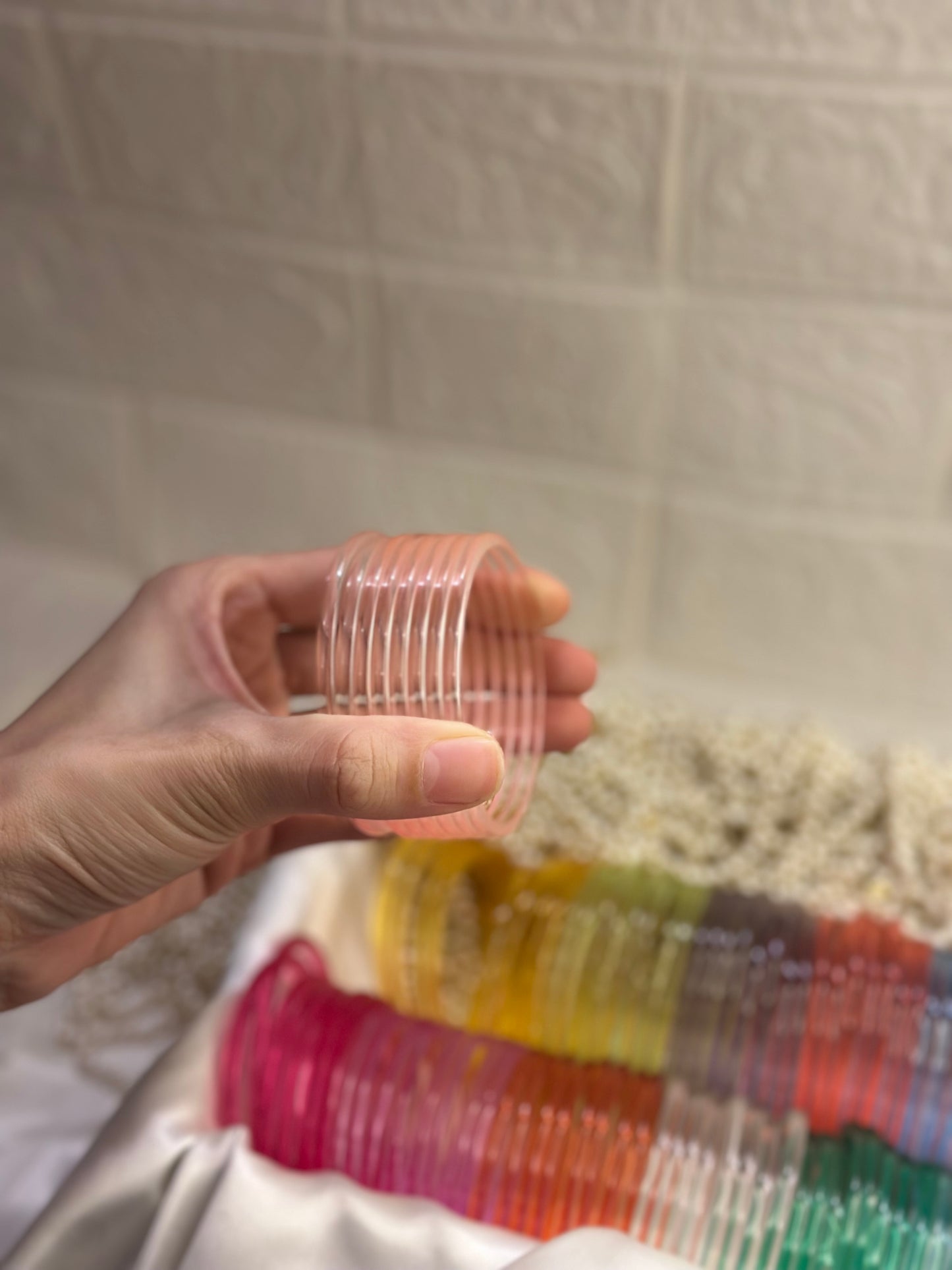 Viral Jelly bangles - Powder Pink