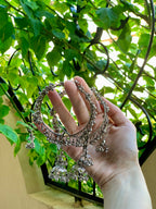 silver Jhumka latkan and ghungro bangles (Pair)