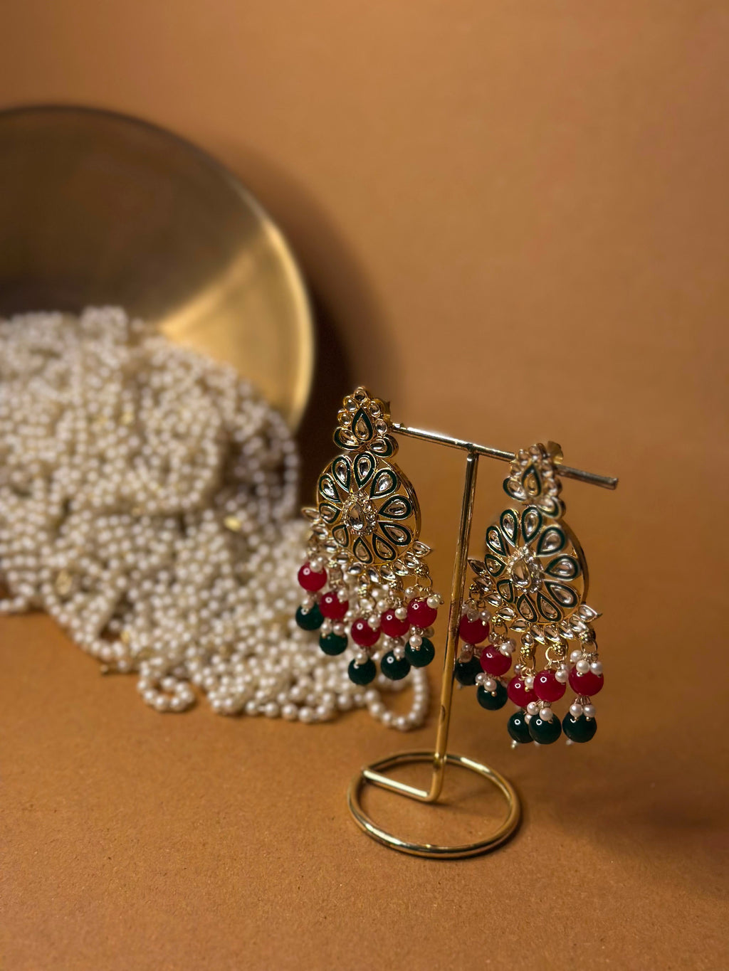 Mehnaz green and maroon - NAZ collection