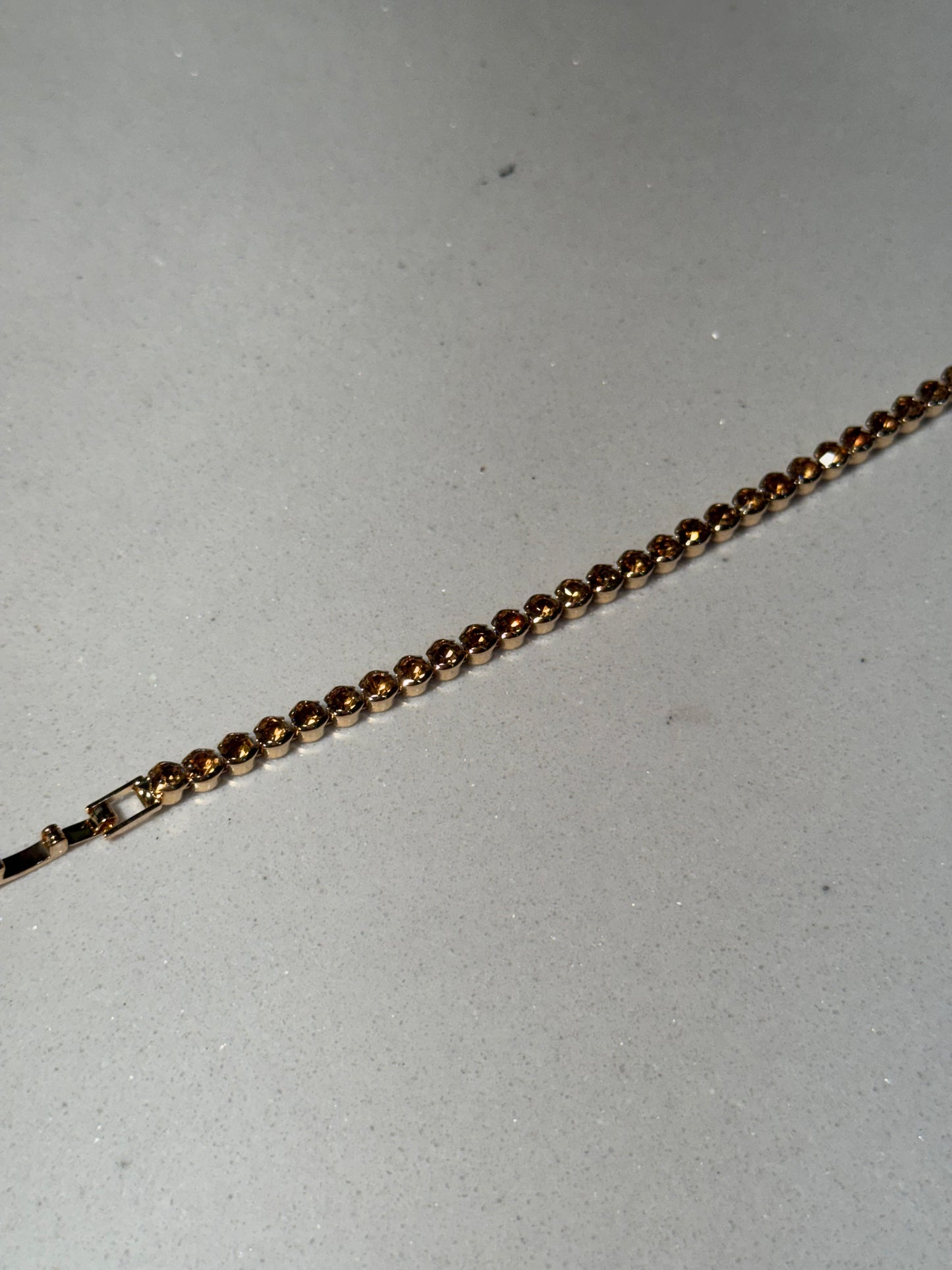 Beaded Prism bracelet-copper and gold(Mahnoorbano)