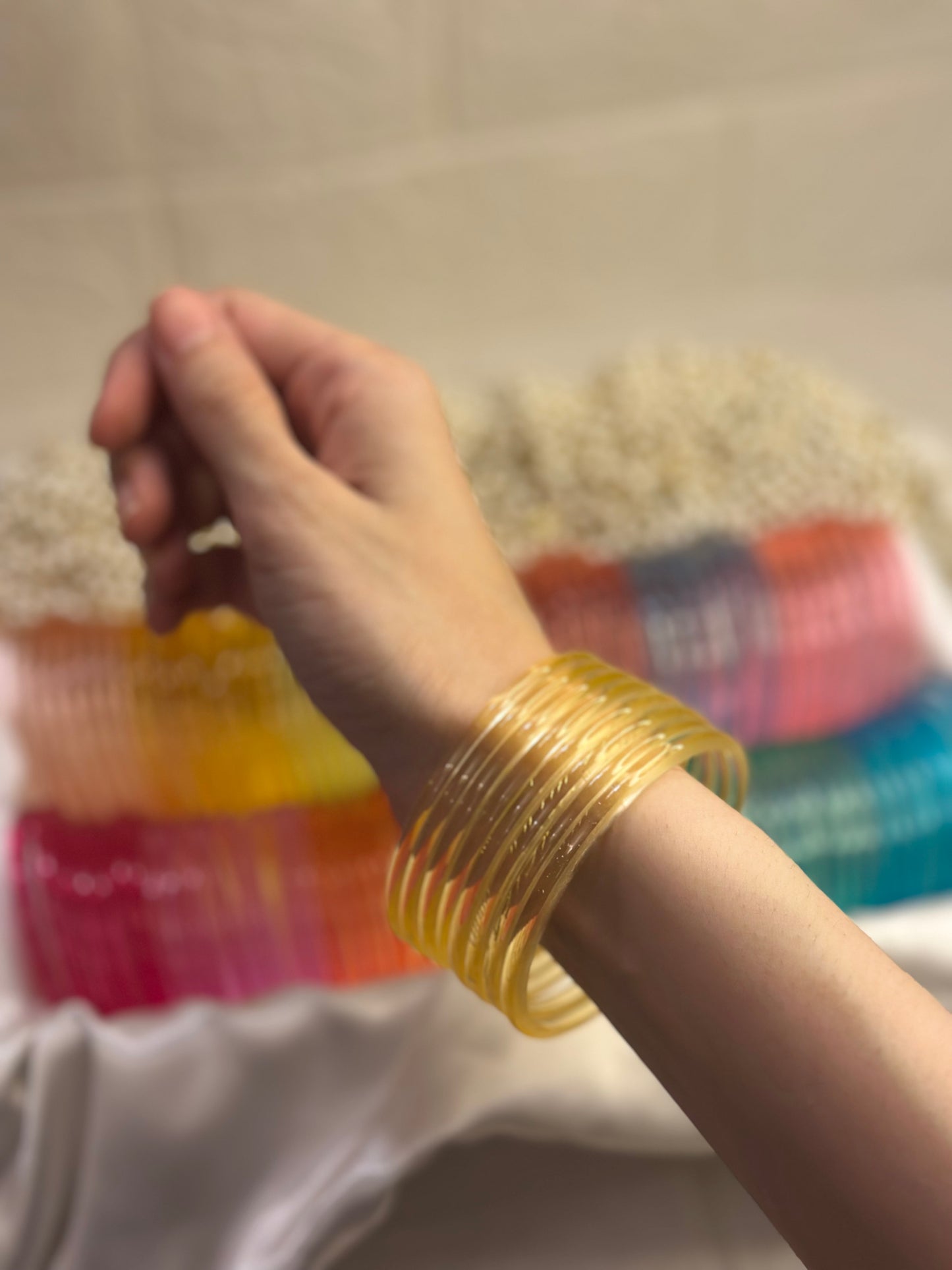 Viral Jelly bangles - Butter Yellow