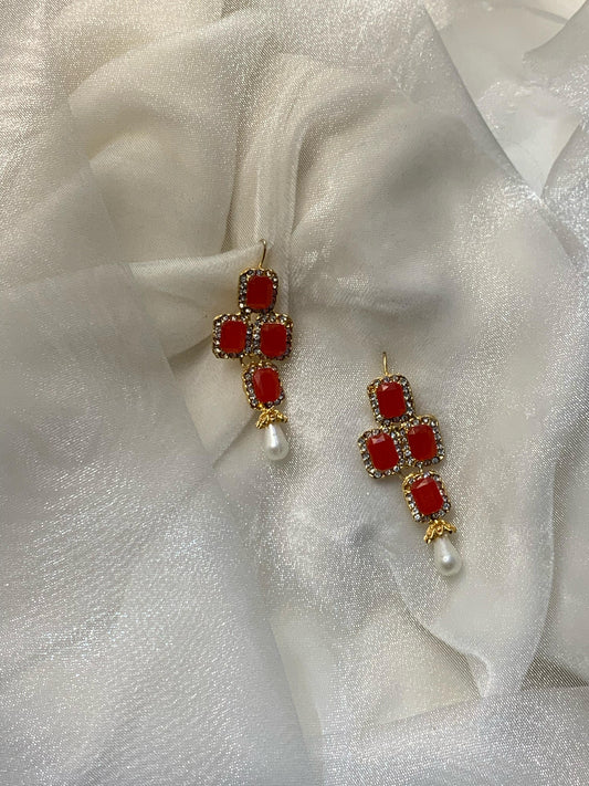 EFS- 72 Red Earrings