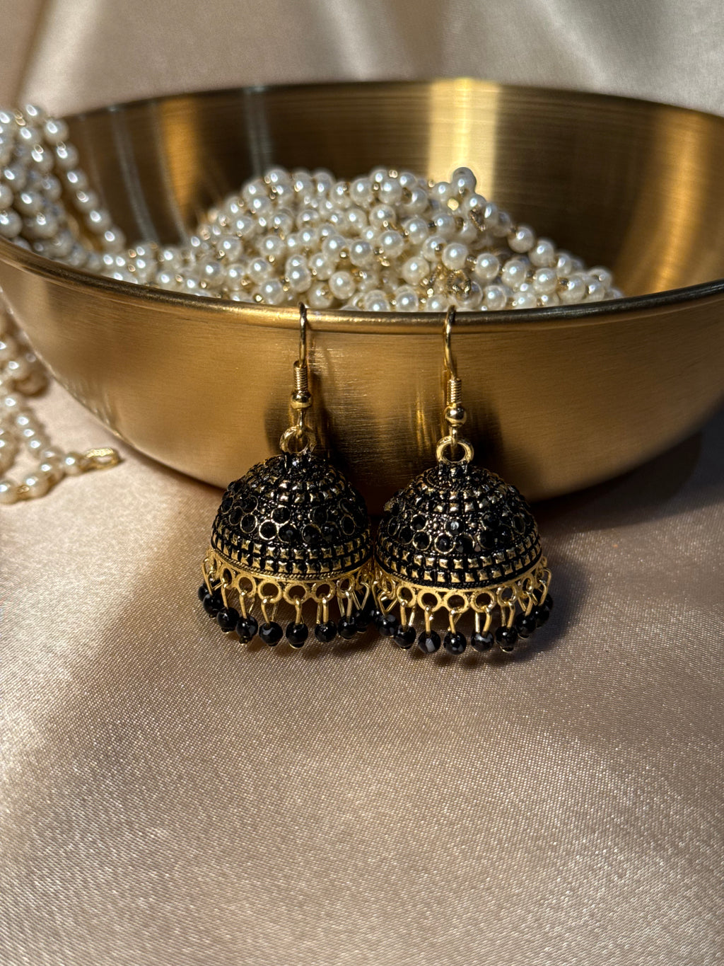 Aliza jhumki black - rozana