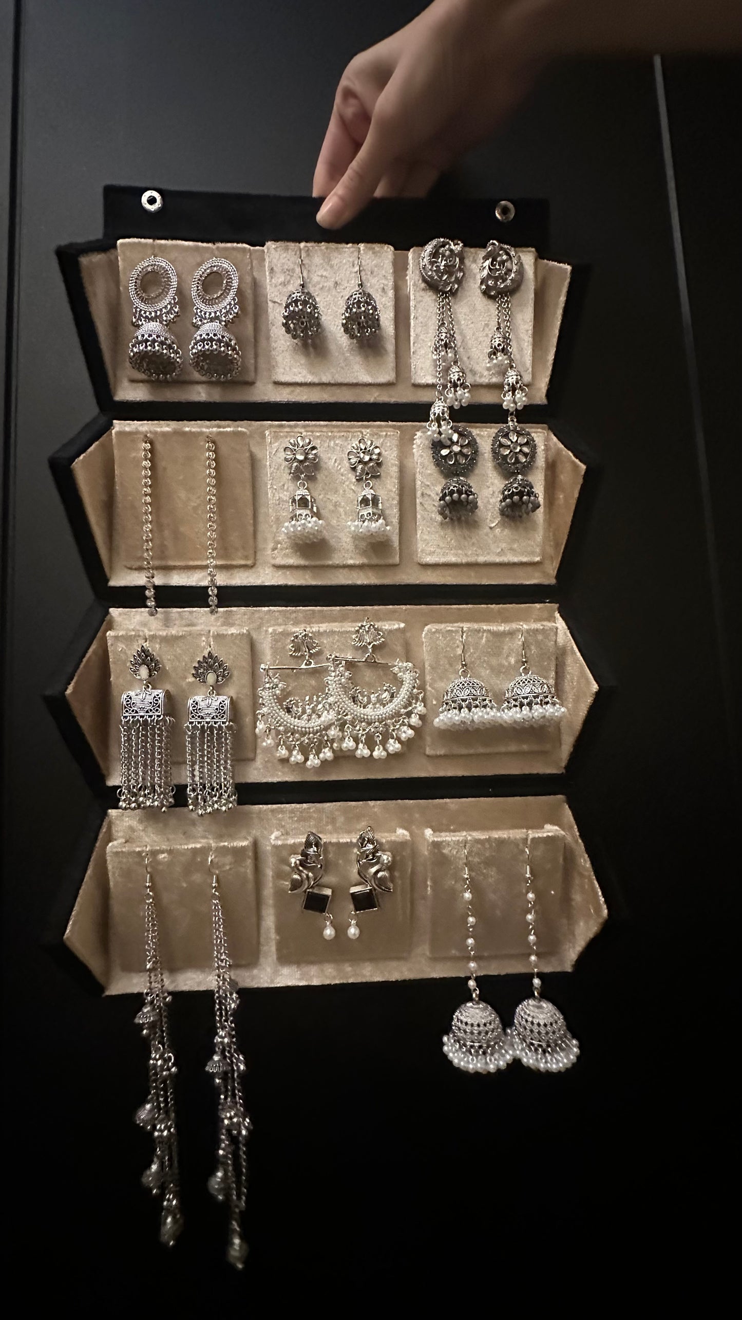 Silver Jhumka box