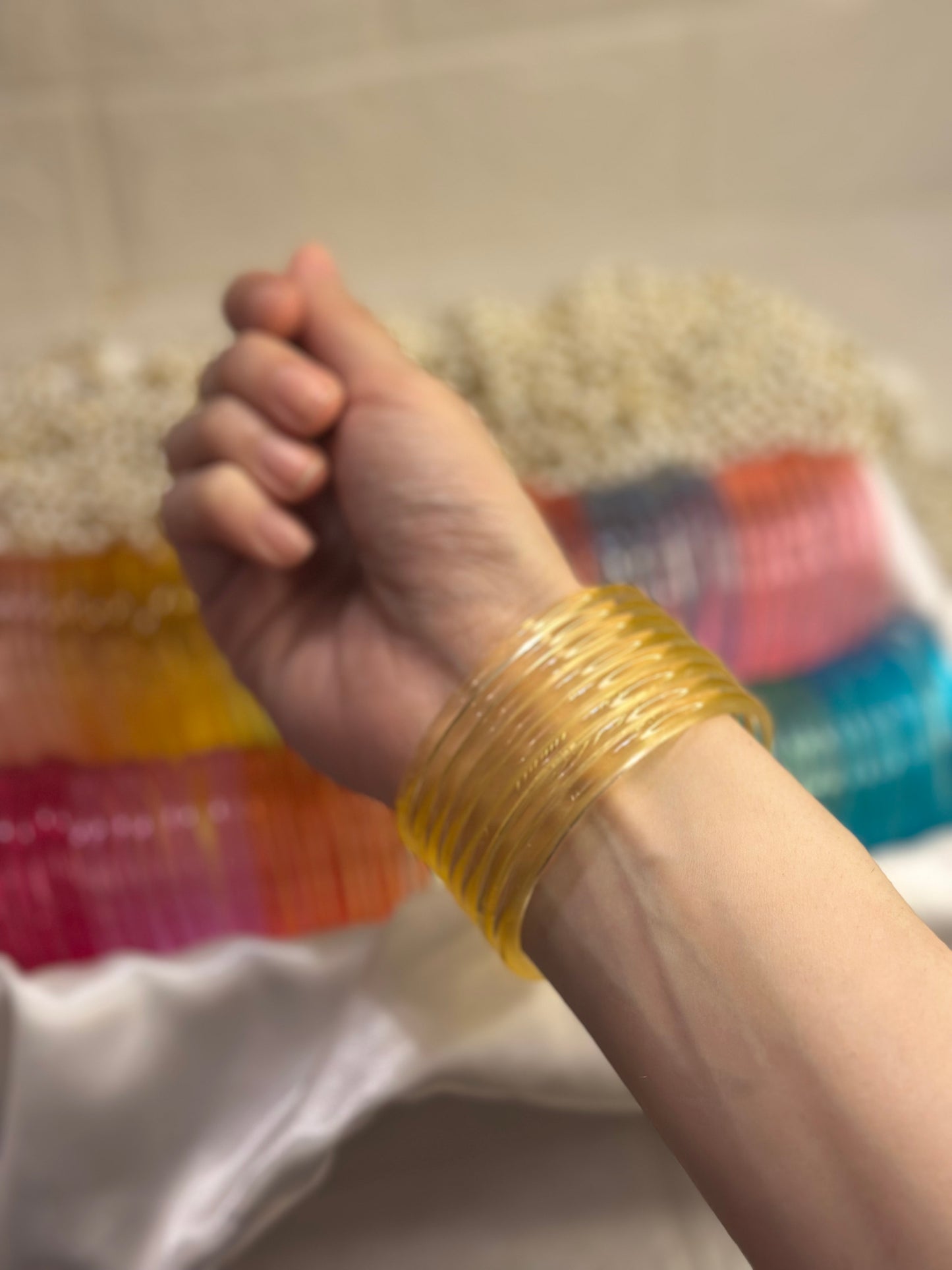 Viral Jelly bangles - Butter Yellow