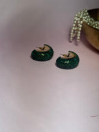 Gem hoops - Green holographic