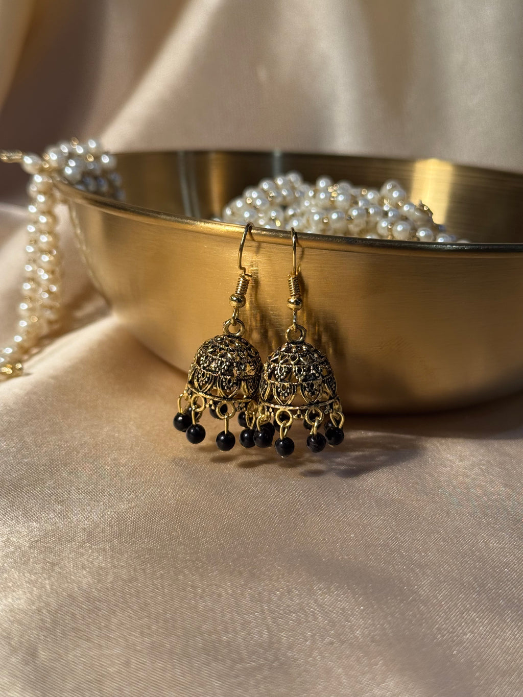 Mini jhumki black - rozana