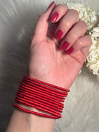 thread bangles red