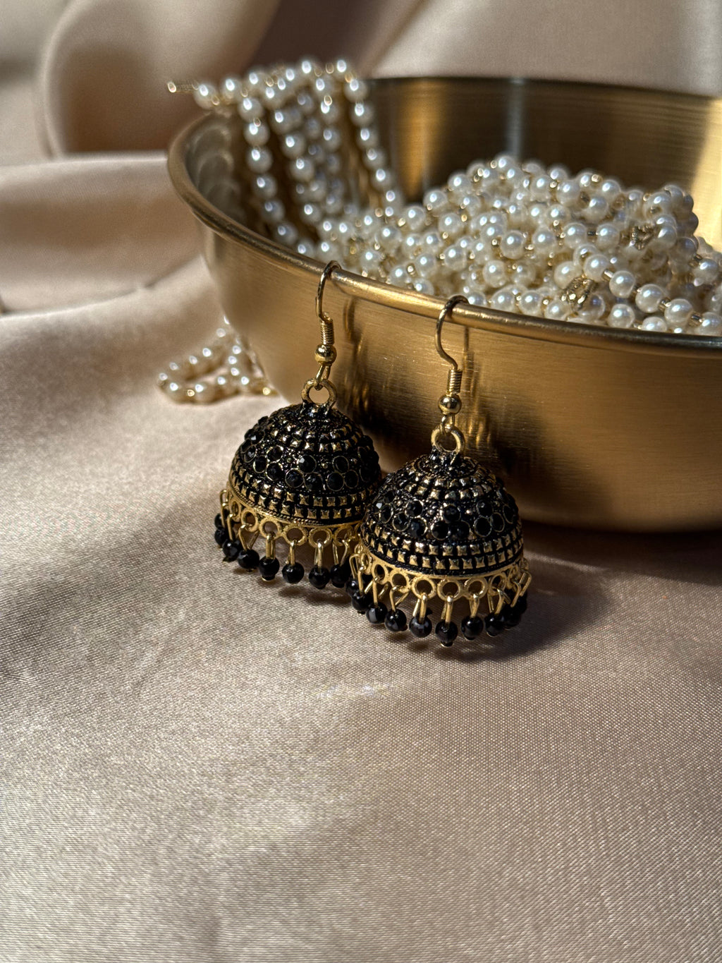 Aliza jhumki black - rozana