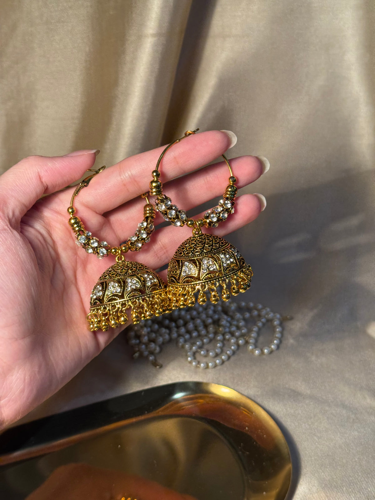 Bano Bali 2.0 - antique Gold(white stone)