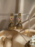 Dadi ki antique jhumkiyan khass collection- pink and gold