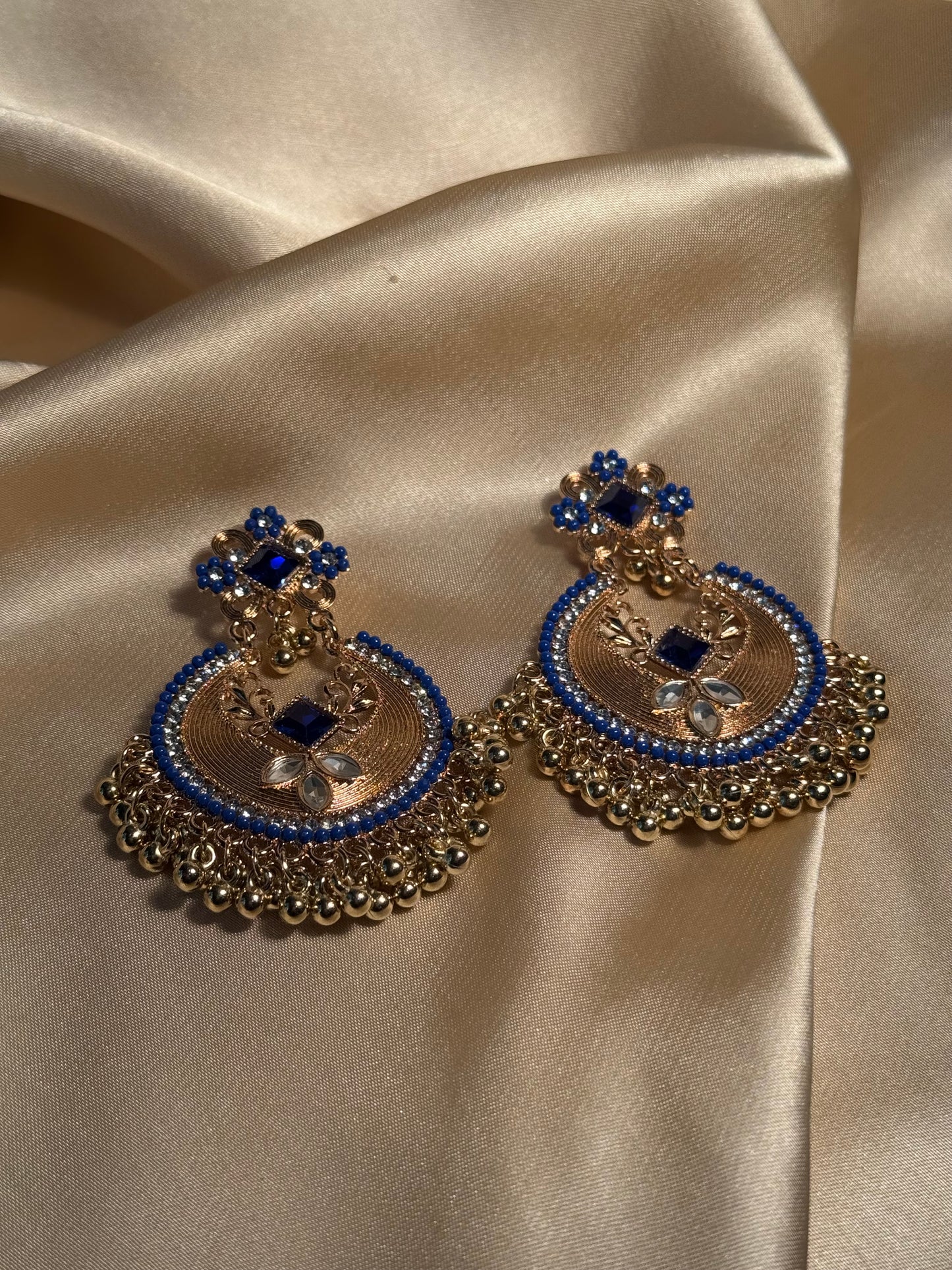 Mahjabeen earrings-blue