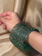 Gem bangles light green