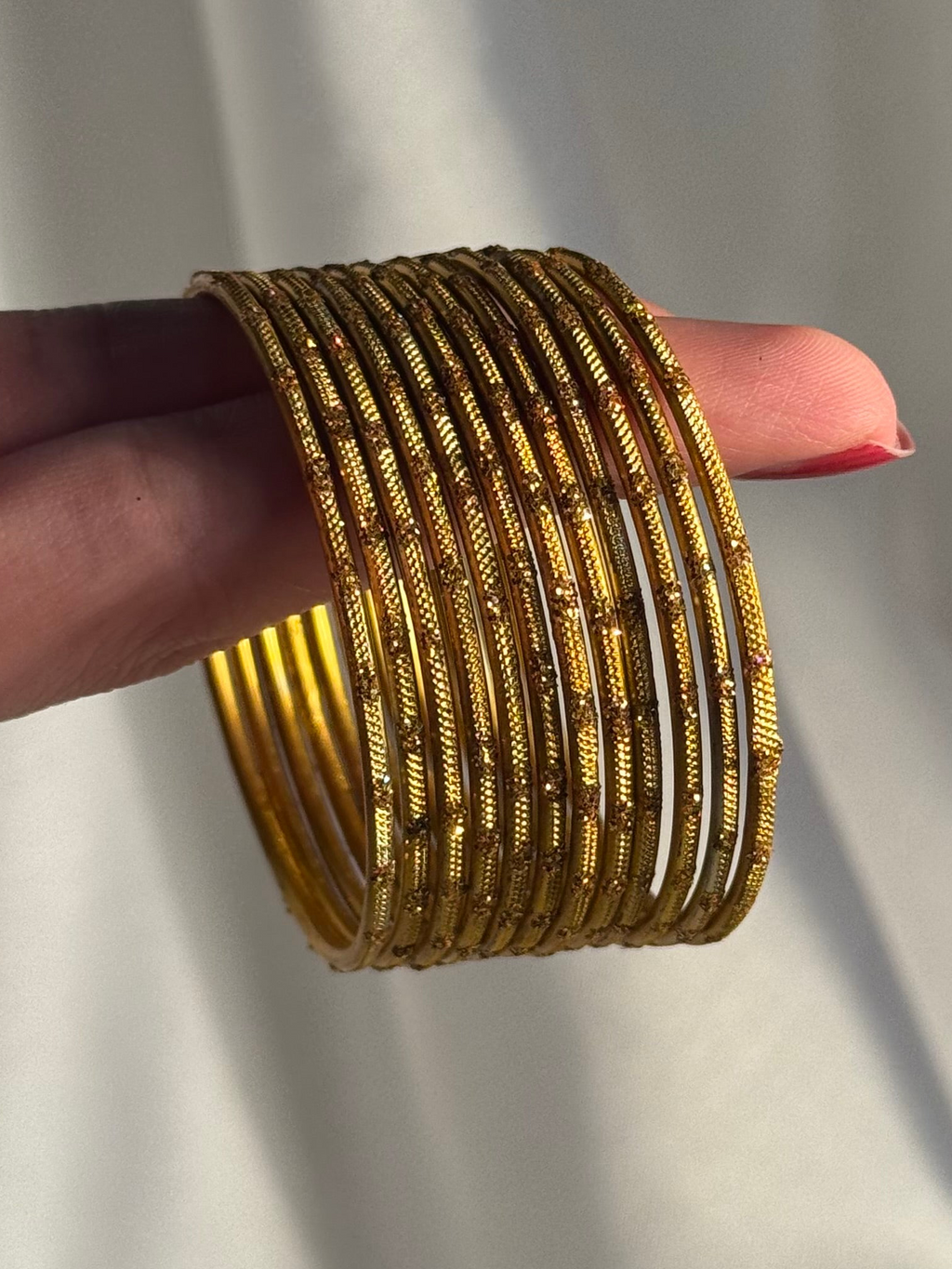 Glitter bangles gold - (kids collection)