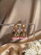 Nani ki jhumkiyan khass collection-gold and pink