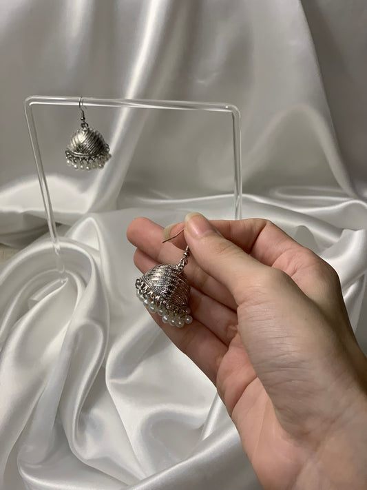 Hira - Silver Jhumki