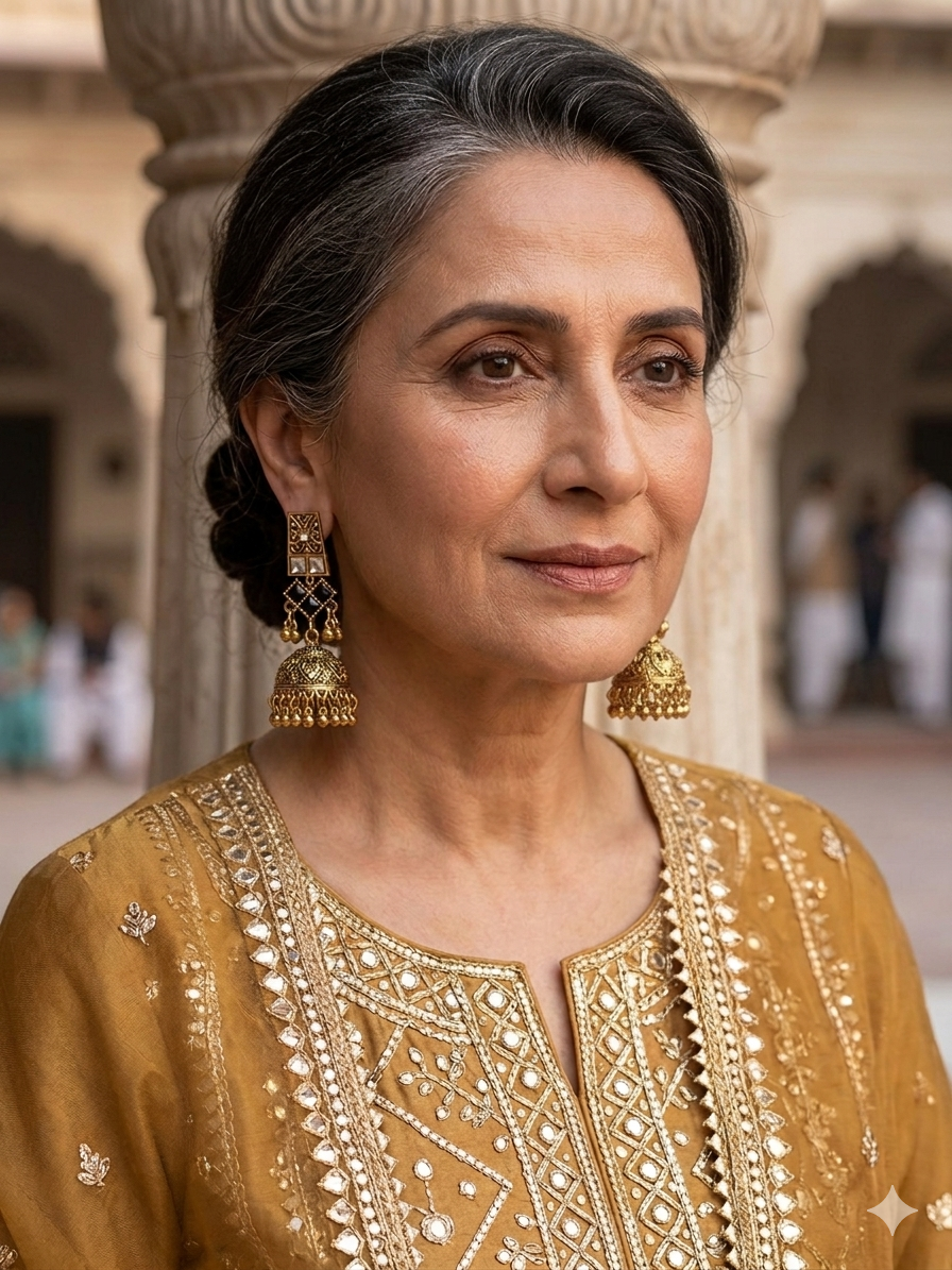 Dadi ki antique jhumkiyan khass collection- black and gold