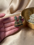 Soraj jhumki green- rozana
