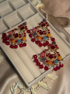 Aimen Bindiya Set - maroon