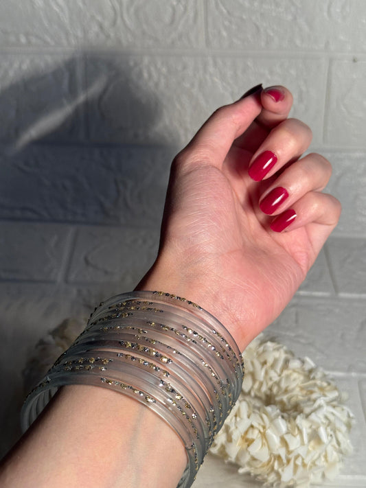 Raindrop bangle (5) - grey