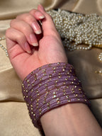Gem bangles purple