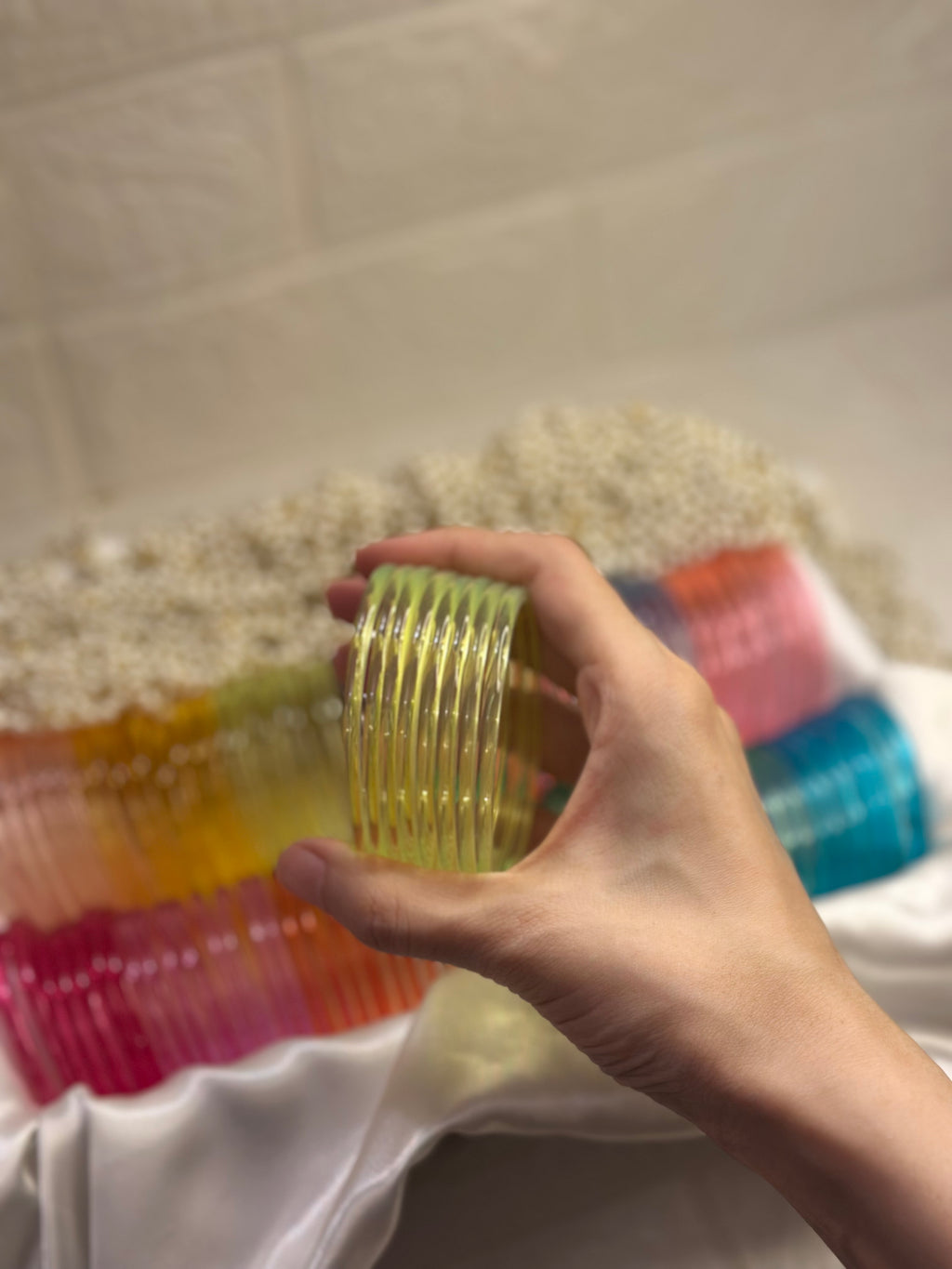 Viral Jelly bangles - Neon Yellow