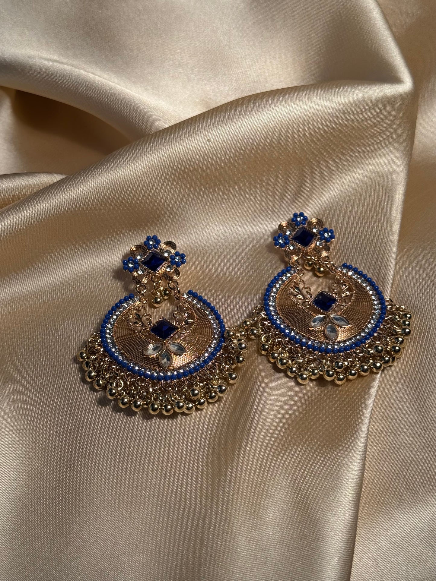 Mahjabeen earrings-blue