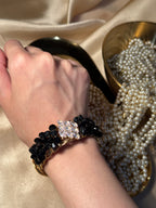 silver and black diamond  bracelet (kids collection)
