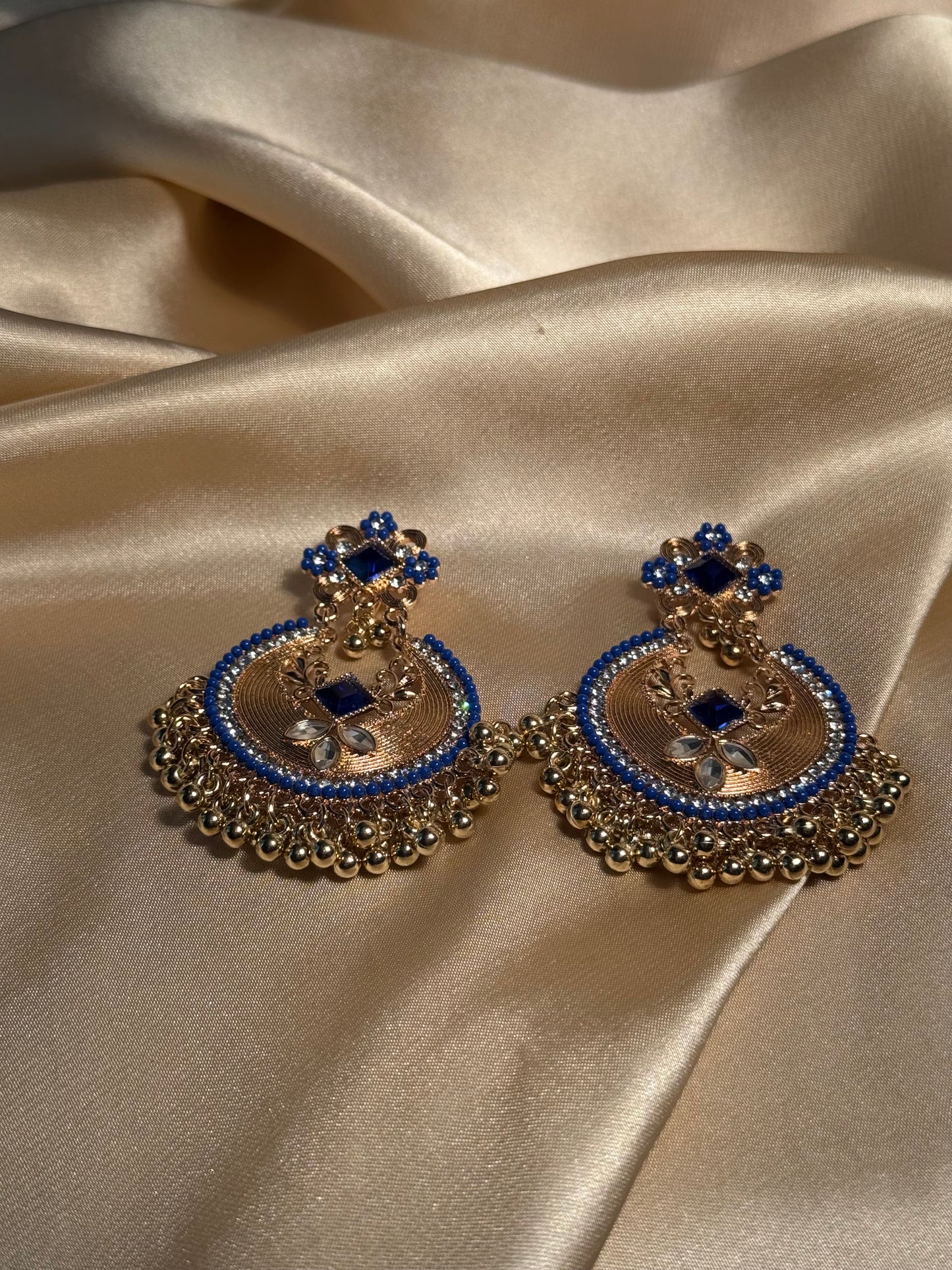Mahjabeen earrings-blue