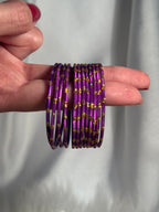 Glitter bangles purple - (kids collection)