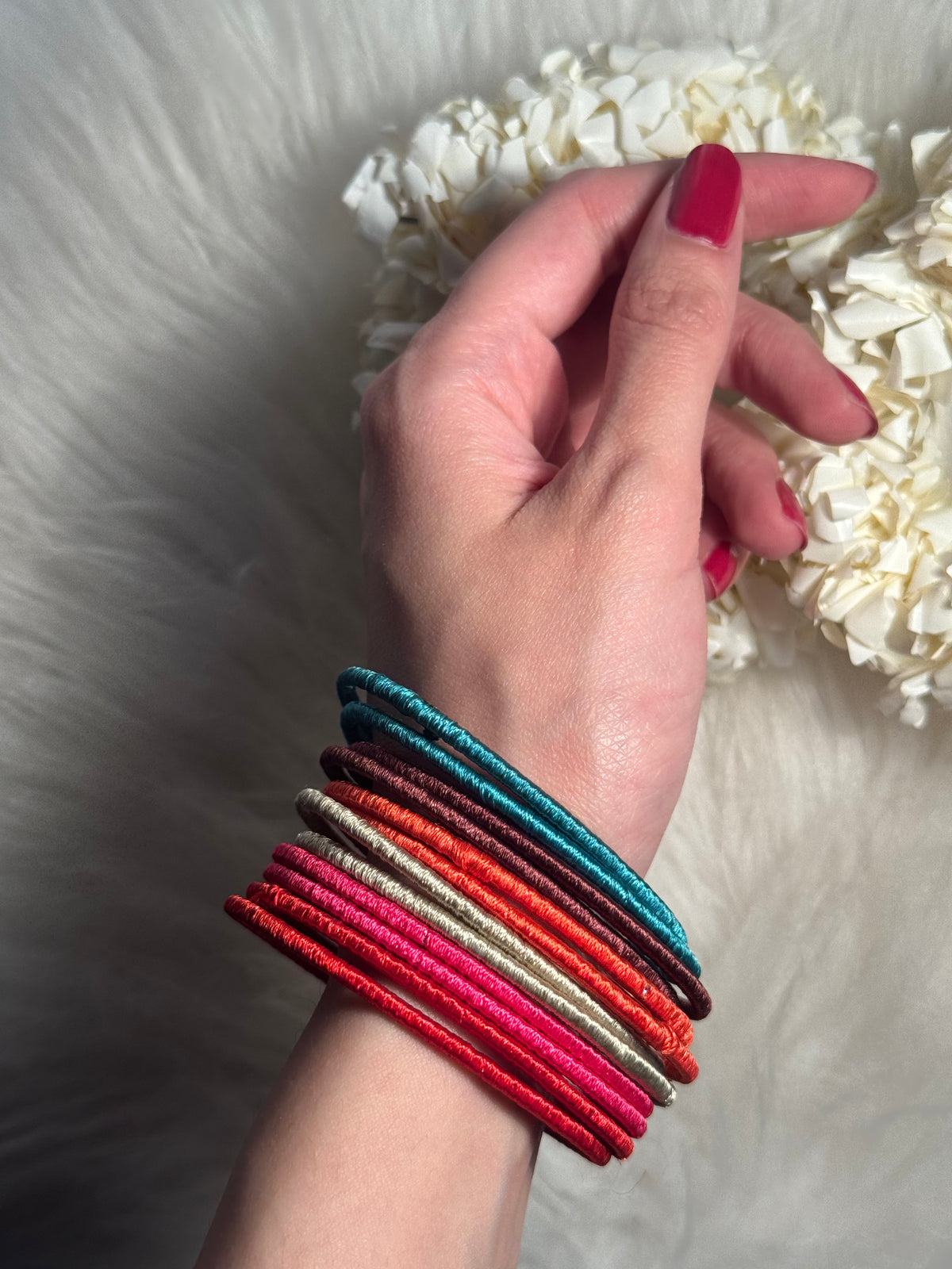 thread bangles multi