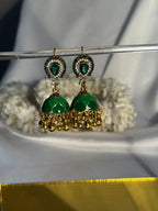 droplet bedazzled Rang-e-desi green