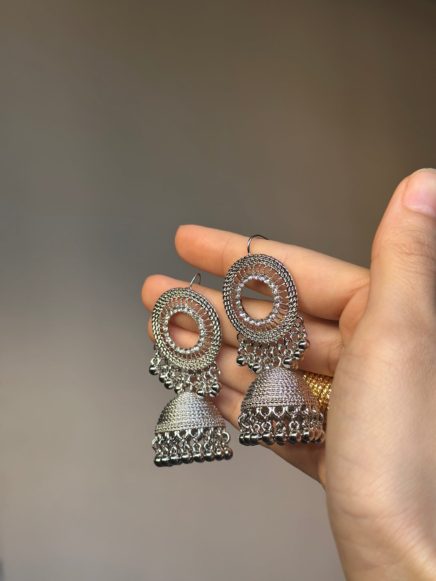 Gul jhumki silver- eid collection