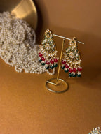 Mehnaz green and maroon - NAZ collection