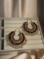 Mahrani earrings- black